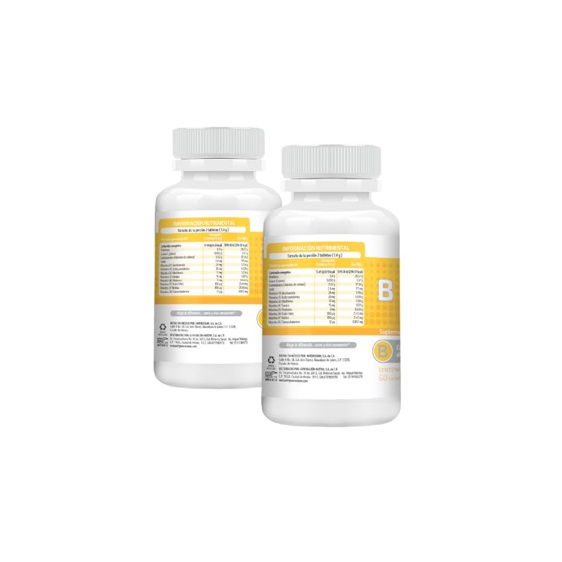 HEALTHADDICTION - 2 Pack Complejo B Vegano B Complex, Vitaminas