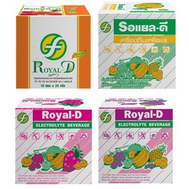Royal-D Electrolyte Beverage Powder -Electrolyte Powder, Isotonic Electrolyte Drink Mix, Electrolyte Drink Mix. Sodium, Potassium, Vitamin - Assorted Flavors (8.8 Oz Box, 10 Each - 4 Flavors)