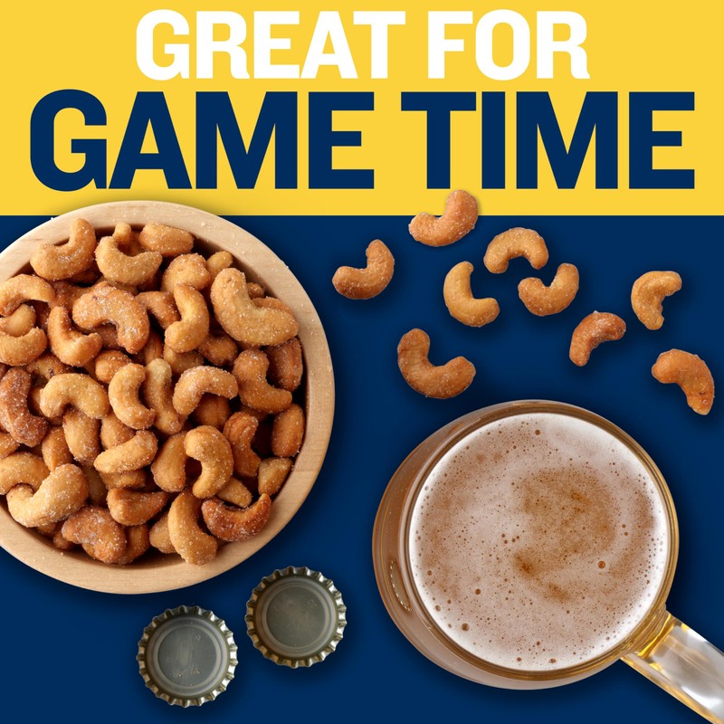 Planters Cashews Super Tube Nuts, Honey Roasted, 15-Count, 2-Ounce