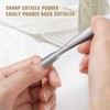 FERYES Cuticle Clipper with Cuticle Pusher & Storage Pouch, Portable