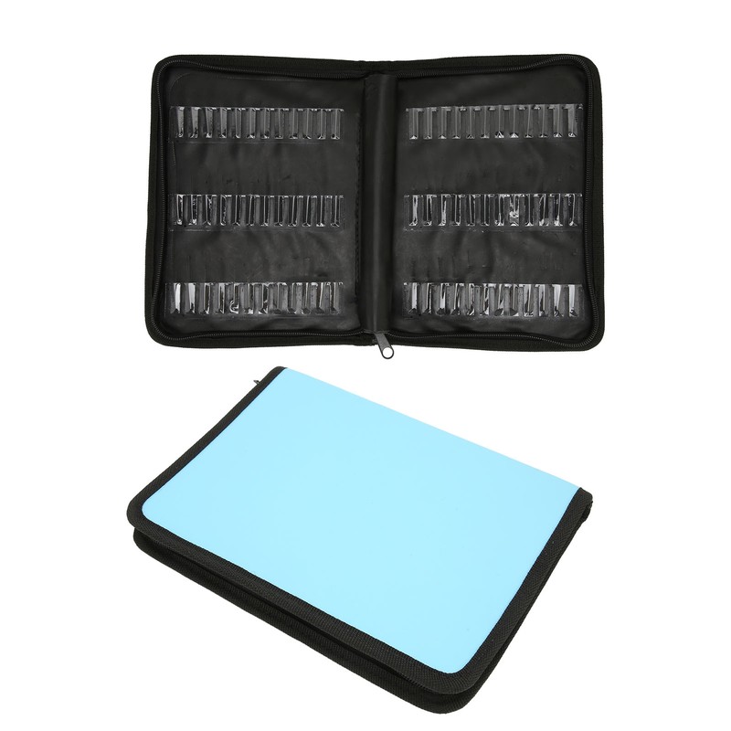 Nail Drill Bits Storage Bag Large Capacity Dustproof Portable Nail