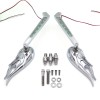 HONGK Flame LED Turn Signal Integrate Mirrors Fit all Harley