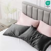 Moonlight Bedding Charcoal Satin Pillowcases 2 Pack – Soft &