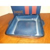 Basque Ceramique Andalusian Stoneware 10" SqBlue LOAF OVEN & Dishwasher