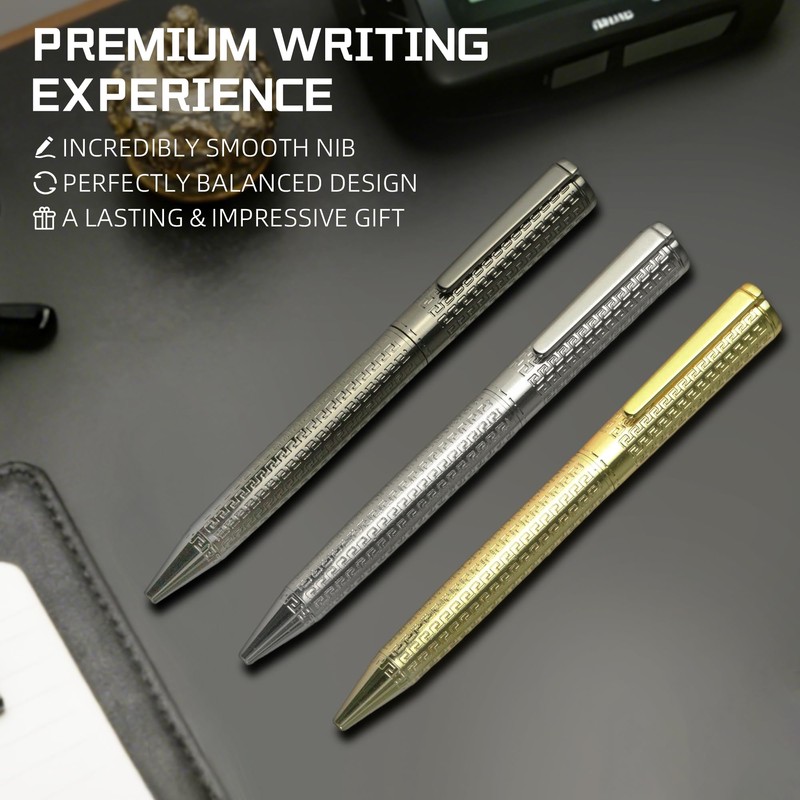 YUNCHUN Executive Pens for Men Women, Heavy Ballpoint Pens Set