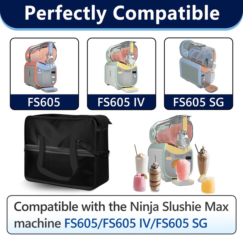 2Pcs Carrying Bag for Ninja Slushie FS605 and FS601, Travel