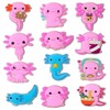 12PCS Glow in the Dark Axolotl Shoe Charms, Cute Kawaii