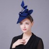 HIMESPORT Wool Felt Fascinators Hats for Women with Feather Pillbox