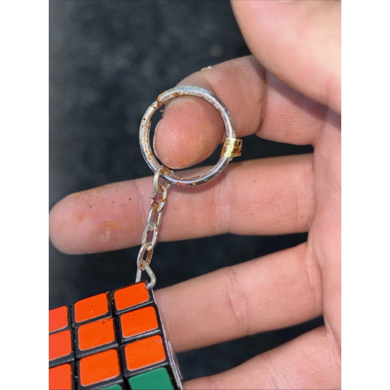 Wonderful Puzzler (1) Vintage Wonderful Key Chain Rubik's Cube w