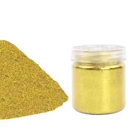 Gold Glitter Powder, Glitter Powder for Crafts, Shimmering Glitter Powder, Gold Glitter Fine, 0.2 mm Fine Glitter Powder, 100 g/3.53 oz Fine Gold Glitter, Craft Glitter Powder for Hair Face (Gold)