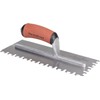 MARSHALLTOWN Euro Notched Trowel, 11 x 4 1/2 tempered steel