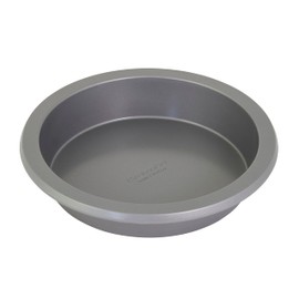 KitchenAid - Molde redondo de acero aluminizado antiadherente de 9 pulgadas, color plateado