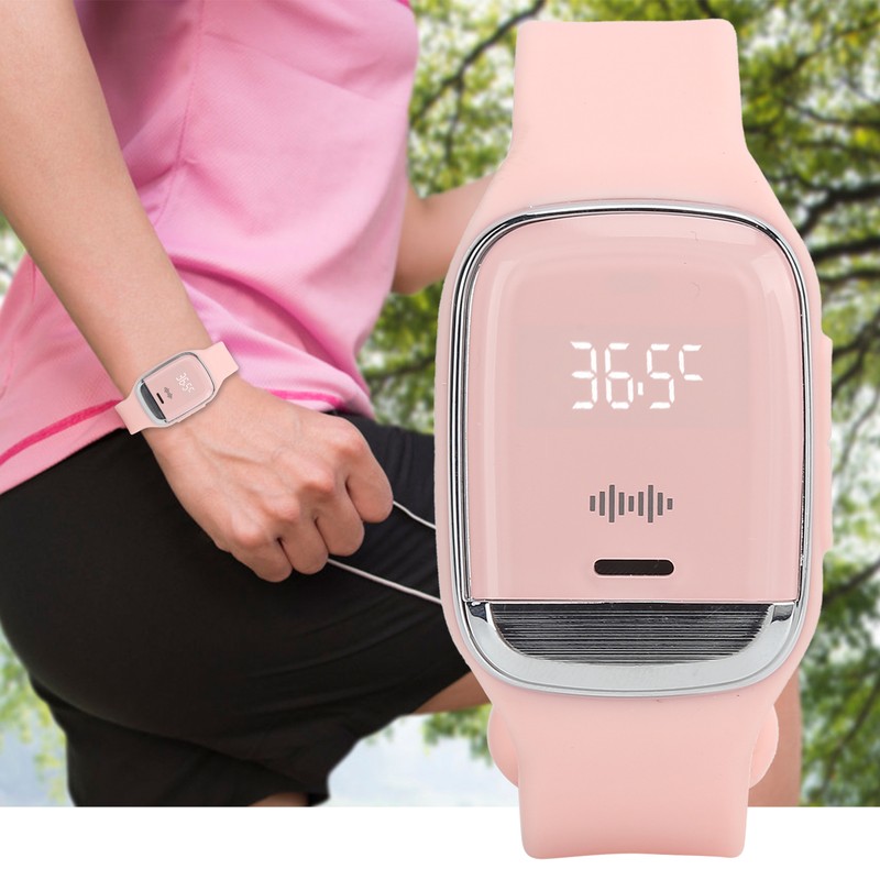 Outdoor Ultrasonic Mosquitoes Repeller Bracelet Portable Electronic Repellent WatchPink