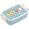 San-X Rilakkuma Square Fluffy Tie Lunch Box KA26501 H105 x