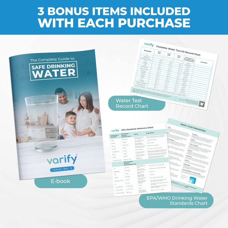 Varify 17in1 Complete Drinking Water Test Kit - 100 Strips