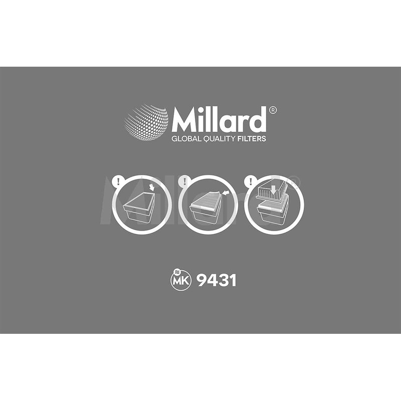 Millard Filters Millard MK9431 Car Air Filter 68 x 219