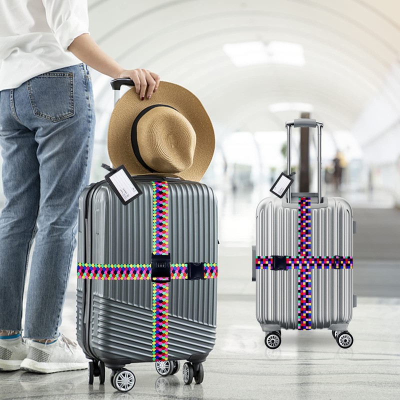 Hivia Set of 4 Suitcase Straps - Suitcase Straps 4