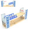 Wooden Train Set Accessories Wood Railway Bridge for Railroad Tracks,