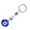 Turkish Blue Evil Eye Keyring, Good Luck Keyring with Ring,
