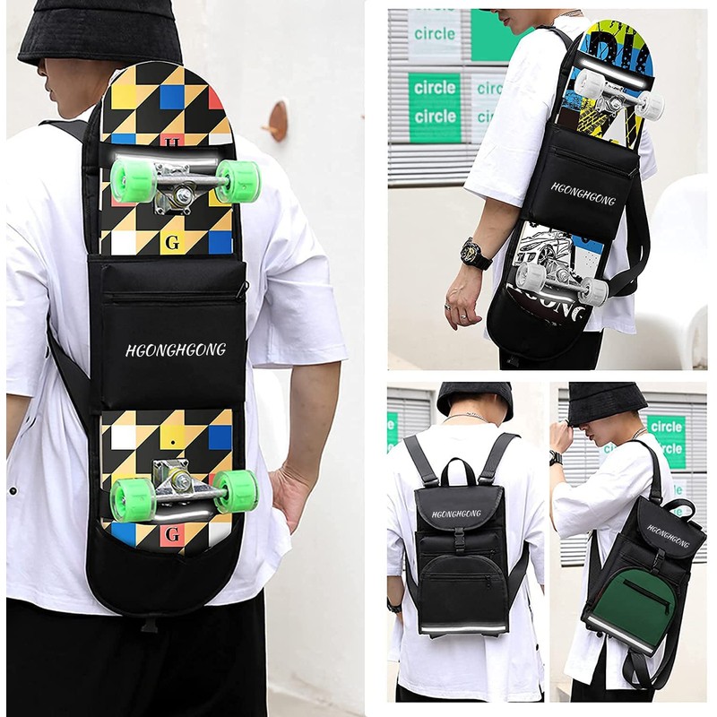 HG HGONG HGONG Skateboard Backpack, Skateboard Bag, Nylon Bag, Skateboard