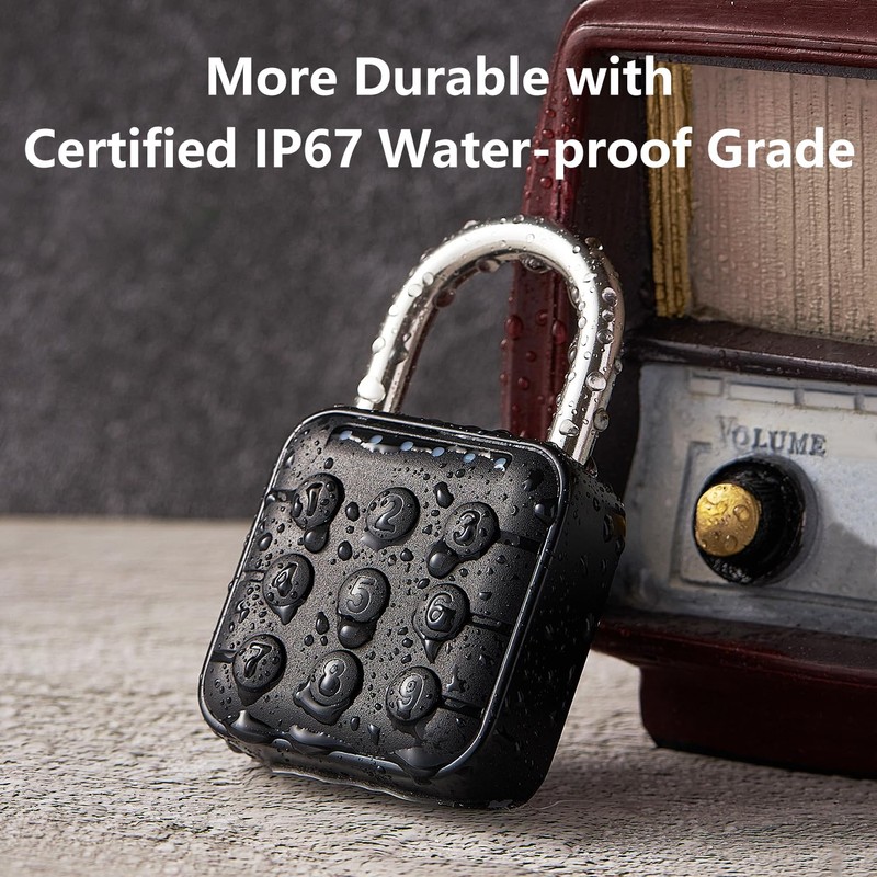 Relihom Combination Lock for Locker, Smart Padlock with Code TUYA