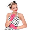 Short Pink Short Spandex & Velvet Gloves for Fancy Dress
