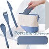 2 Sets Portable Reusable Cutlery Set with Case – Eco-Friendly