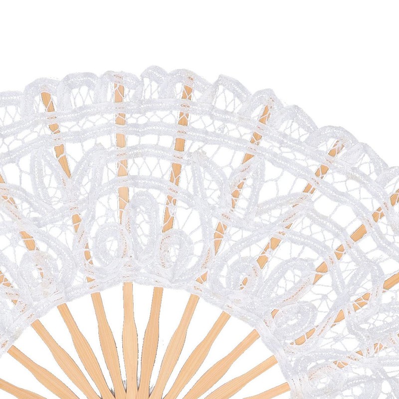 Abanico Plegable, Flor De Encaje Abanico Plegable Abanico Hecho A