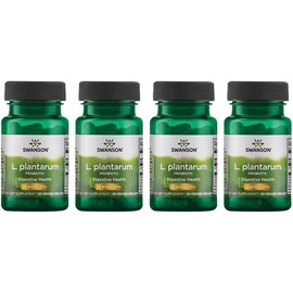 Swanson L. Plantarum - Digestive Supplement Promoting Gastrointestinal Balance & Bowel Regularity - Natural Formula to Help Reduce Bloating - (30 Veggie Capsules) 4 Pack