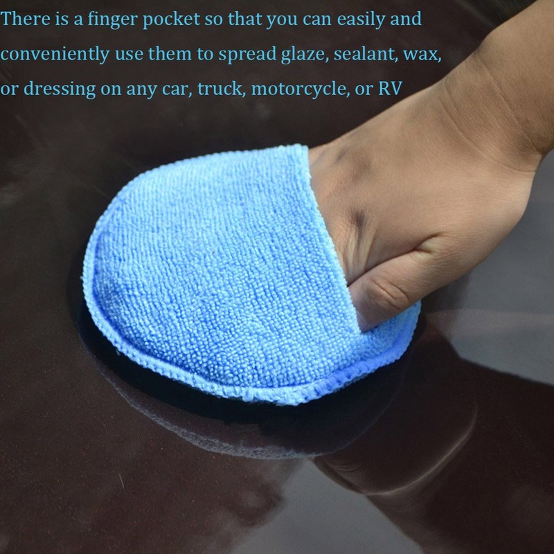 Microfiber Wax Applicator, AutoCare Ultra-Soft Microfiber Wax Applicator Pads with