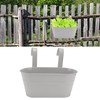 Hanging Flower Planter Iron Bucket Flower Pot Holder with Detachable