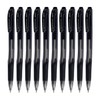 Click Retractable Ballpoint Pens, 0.7mm Fine Point, BLACK, Pack of