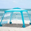 AMMSUN Beach Cabana, 6.2'×6.2' Beach Canopy, Easy Set up and