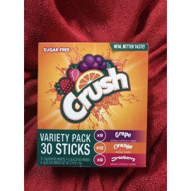 Crush Flavors ~ 30 Sticks ~ Zero Sugar ~ Water Drink Mix Singles