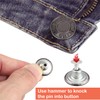 Trimming Shop Jeans Button Hammer on 20mm Brass Tack Fasteners
