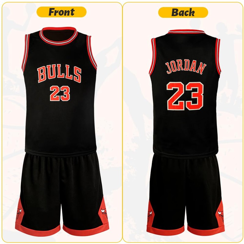 BSBUY Completo Basket Bambino, 2 Pezzi Senza Maniche Maglia Basket