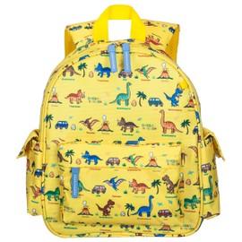 DICK DOCK Kids Backpack, Bag, Rucksack, Kids Backpack, Lightweight, Kindergarten Backpack, Girls, Large Capacity, School, Field Trips, Traveling, School Entrance, School, Kindergarten Entrance, Back to School, Birthday Celebration Gift, 恐竜【黄】,