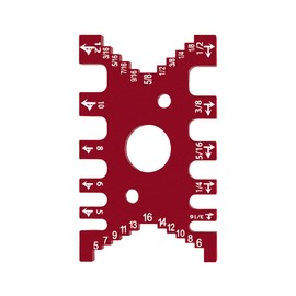 TopHomer Dovetail Jigs for Woodworking, Two Color Options, Laser Engraved Metric/Imperial Scale, Aluminum Tenon Caliper, Saw Table Machine Gaps Precision Measuring Tool (Red)