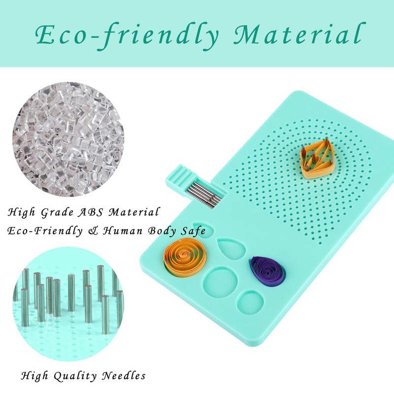 WLICCHS Paper Quilling Kits Quilling Tool Quil Board with Pins