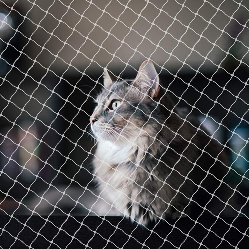 Cat Balcony Net, Anti-Fall Pet Safety Fence - Transparent Nylon