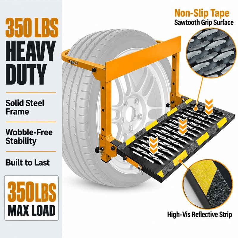 Tire Step for Truck, Heavy Duty Truck Tire Step 350