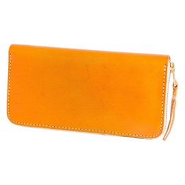 Tochigi Leather Long Wallet, Men's, Genuine Leather, Made in Japan, YKK Zipper, Round Zipper, Large Capacity, Nume Leather, Tailored by First-class Leather Artisans, Camel