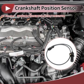 HEROFFIX 1 Pc Crankshaft Position Sensor for FIAT Punto 1.2 60 94-99 Engine Crank CKP Sensor No.46786042 Black Metal Plastic
