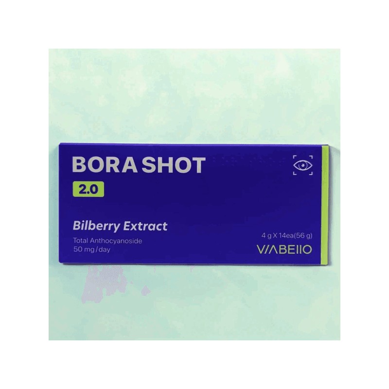 Viabello Bora Shot 2.0 4g x 14 packets Bilberry Lutein