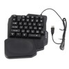 One Handed Gaming Keyboard 35 Keys Waterproof Wide Palm Rest