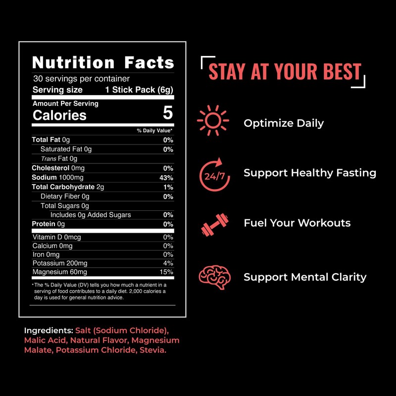 daily salts Electrolyte Drink Mix – Hydration Packets | Watermelon