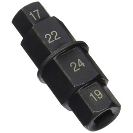 NACHEE Motorcycles Hex Axle Tool - 17, 19, 22, 24 mm - Hex Allen Front Wheel Hub Axle Spindle Socket Adapter Tool 3/8” Inch, Hex Allen Axle Spindle Tool