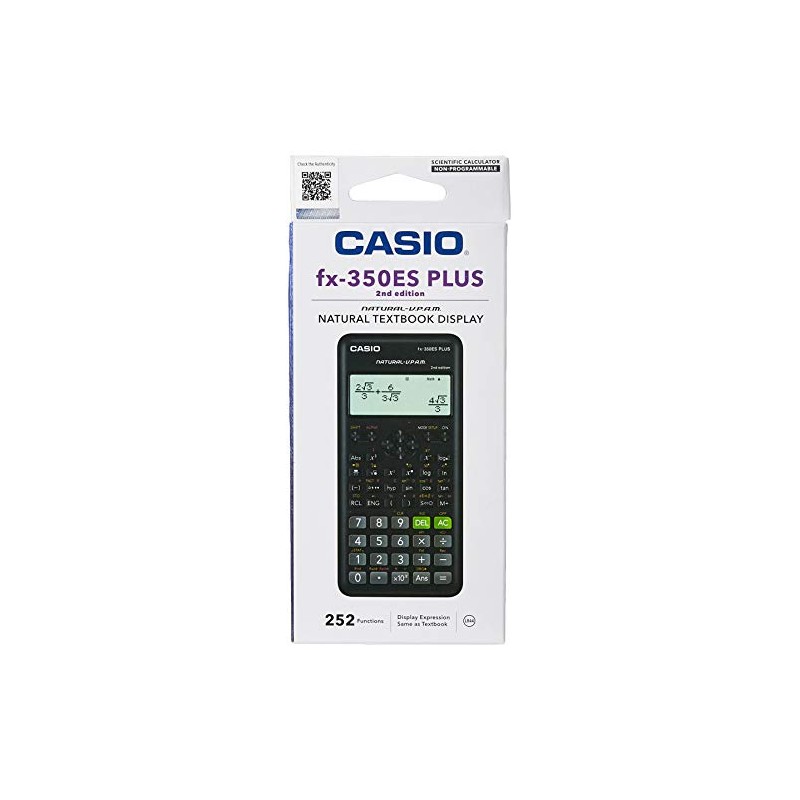 Casio FX-350ES Plus Scientific Calculator - Scientific - 252 Functions,
