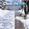 Heavy Duty Manganese Steel Ice Scraper Snow Shovel with Telescopic