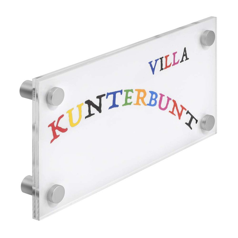 Zeigis Door Sign Acrylic Glass 20 cm x 10 cm